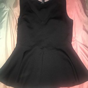 Black peplum ! SMALL